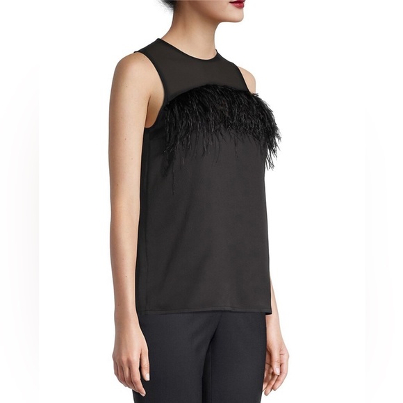 ‼️$5 SALE‼️ MICHAEL KORS Ostrich Feather Top - Picture 8 of 10